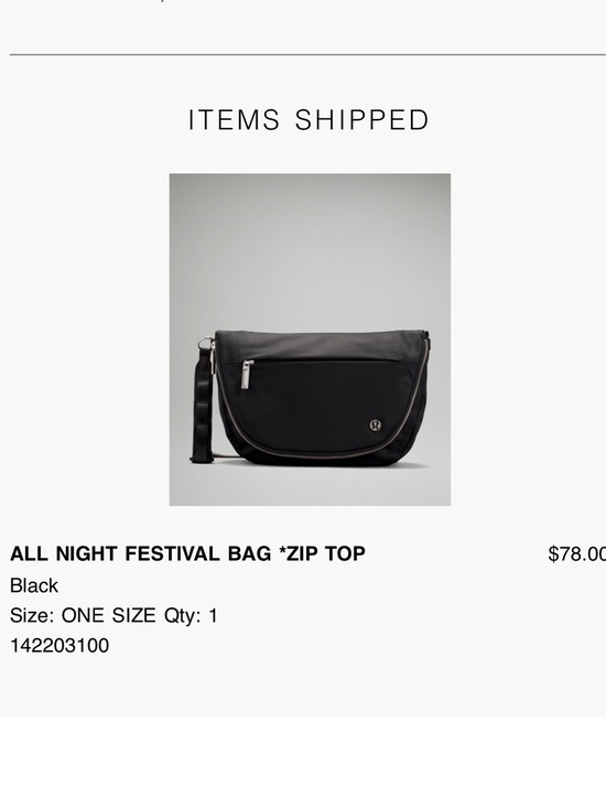 lululemon athletica Handbags - lululemon athletica All Night Festival Crossbody Bag - Black